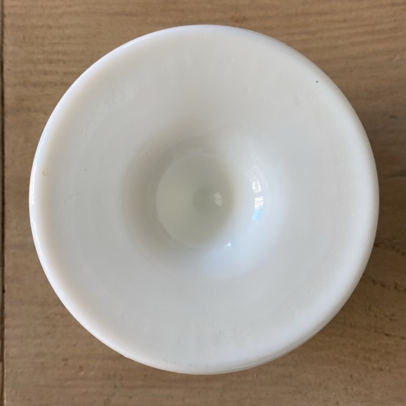 Fenton White Silver Crest Dip Bowl USA - Picture 7 of 9